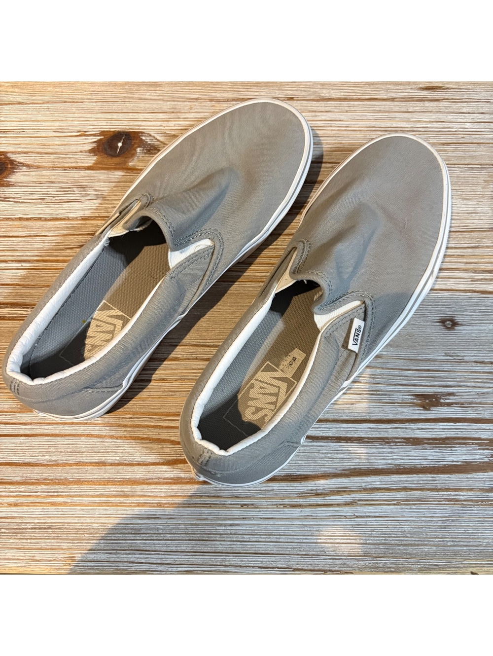 Vans Classic Slip-On Sneakers in Gray